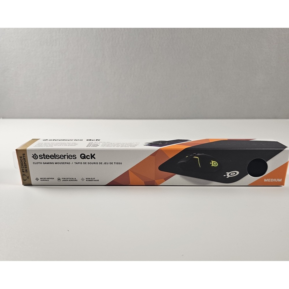 SteelSeries QcK Medium Gaming Mouse Pad Black 63004 320x270mm New